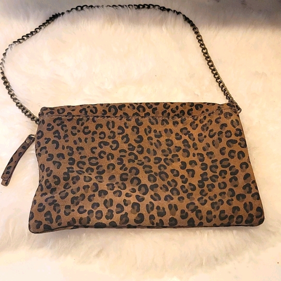 J. Crew Leather leopard print invitation clutch - Picture 2 of 16